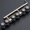 2Pcs Household 12 Wheels Hangers Roller Mute Sliding Door Gate Roller Pulley Door Closet Hardware Kit
