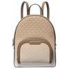 Gradient Logo Canvas Faux Leather Backpack Medium Women Backpack Light-Brown 35R5S8TB8V-HUSK