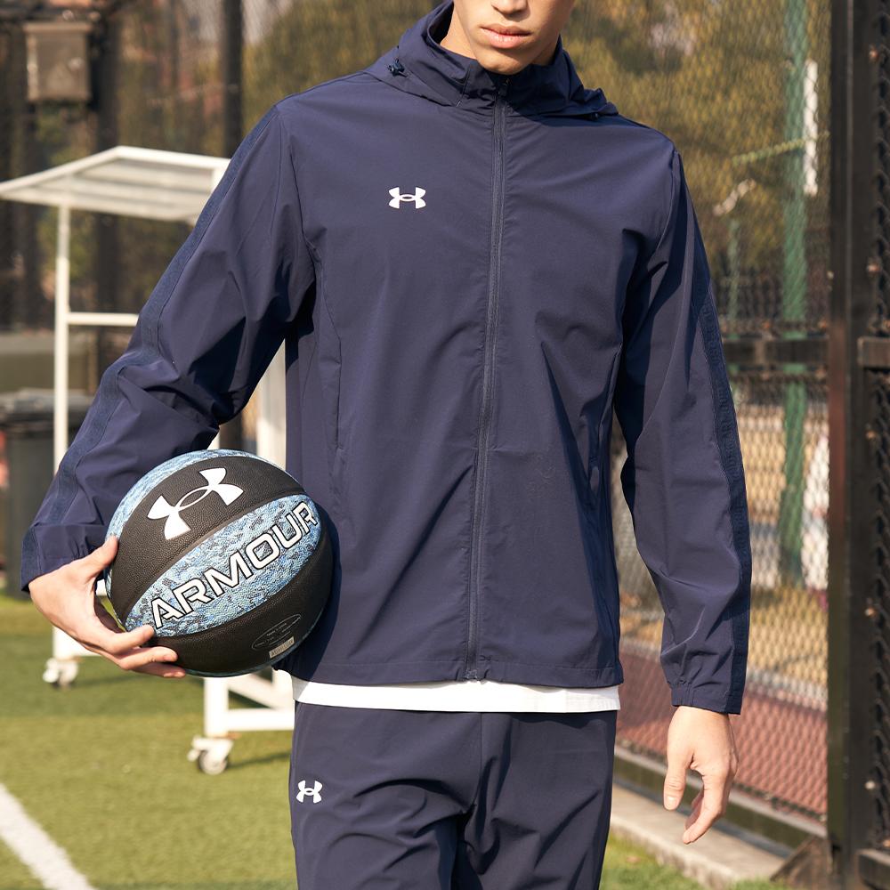 Under Armour Stretchable Packable Hooded Sports Woven Jacket Men Jackets Academy-Blue 22500408-408
