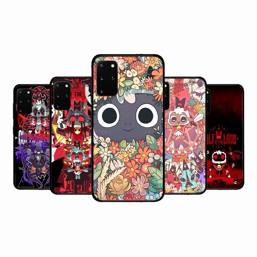 C-Cult of The Lamb Game Phone Case For Samsung S 24 fe 25 Ultra plus 20 lite 21 30 22 23 24 22 Ultra 5G Fundas