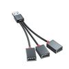 3 In 1 USB USB C Splitter Cable Expansion HUB Multi 2/3 USB Ports Expansion Converter For Car,Laptop,PC Computer,Keyboard,Mouse