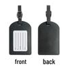 Multicolor PU Leather Luggage Tag, Customizable with Company Logo, for Trolley Bags and Suitcases.