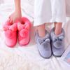 Papuci de toamnă și iarnă din bumbac Pantofi anti-alunecare pentru interior Pantofi cu talpă moale Păstrează cald Pantofi simpli din bumbac de pluș La modă și drăguț