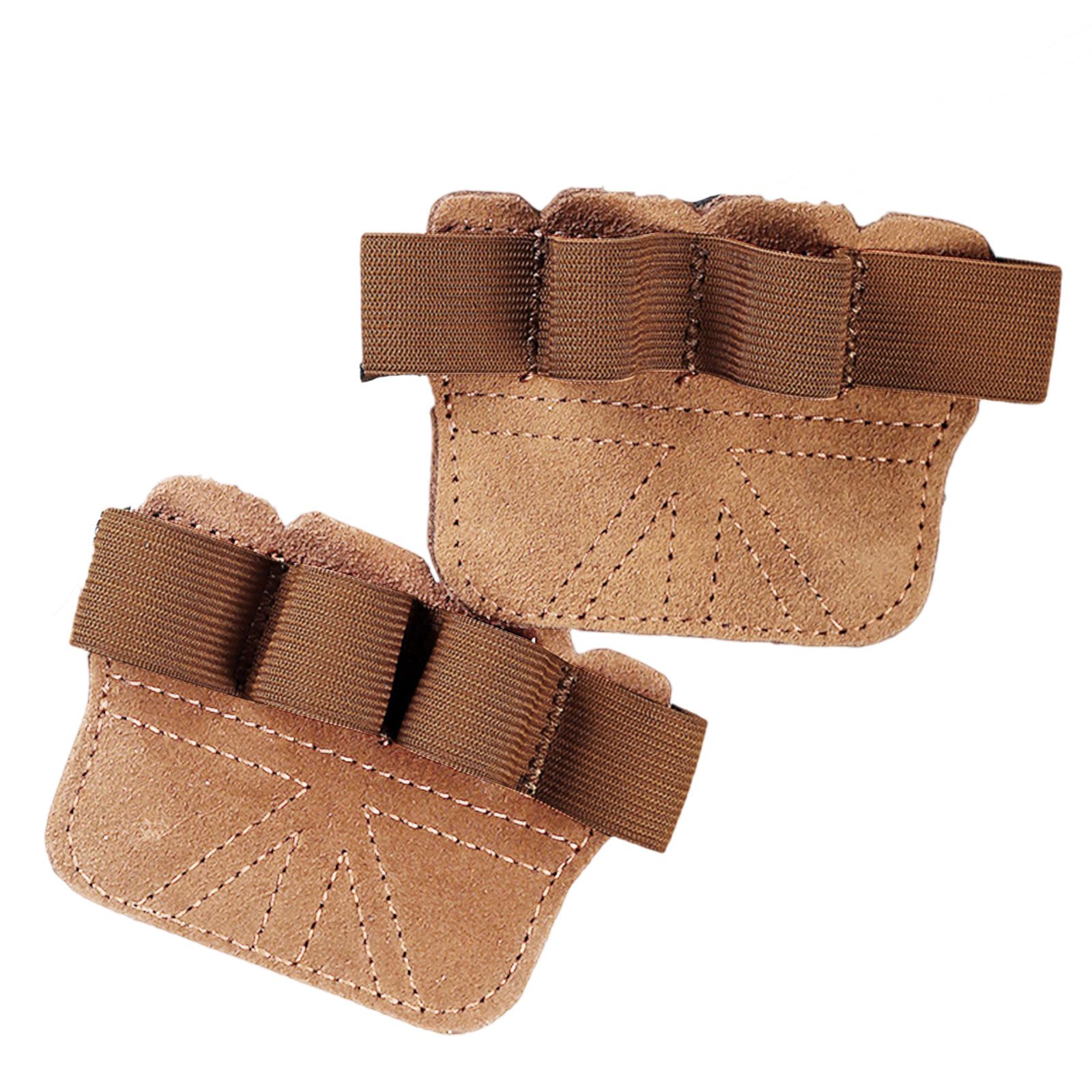 

Weight Lifting Gym Grip Pads NonSlip Pull Up Bar Pads Sports Workout Gloves Lifting Pad Gifts for Men and Women коричневий