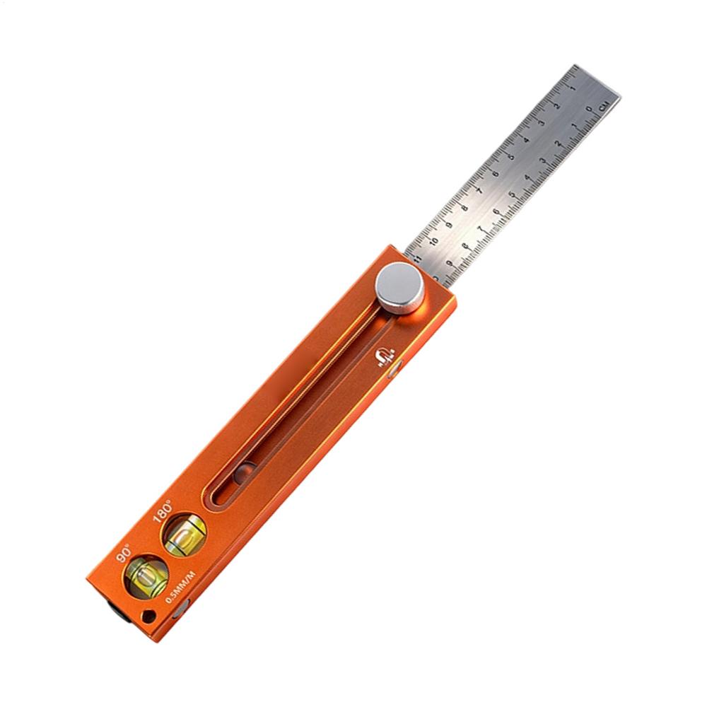 Level Ruler Magnetic Precision Measuring Tool Multi Function Sliding Level Gauge For Home Furniture Cabinet Door Flooring Shelf