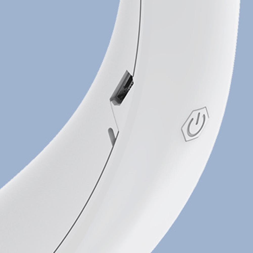 Portable Hanging Neck Fan USB Rechargeable Bladeless Mute Fans Air Conditioning Cooler for Sports FanMini Electric Wireless Fan