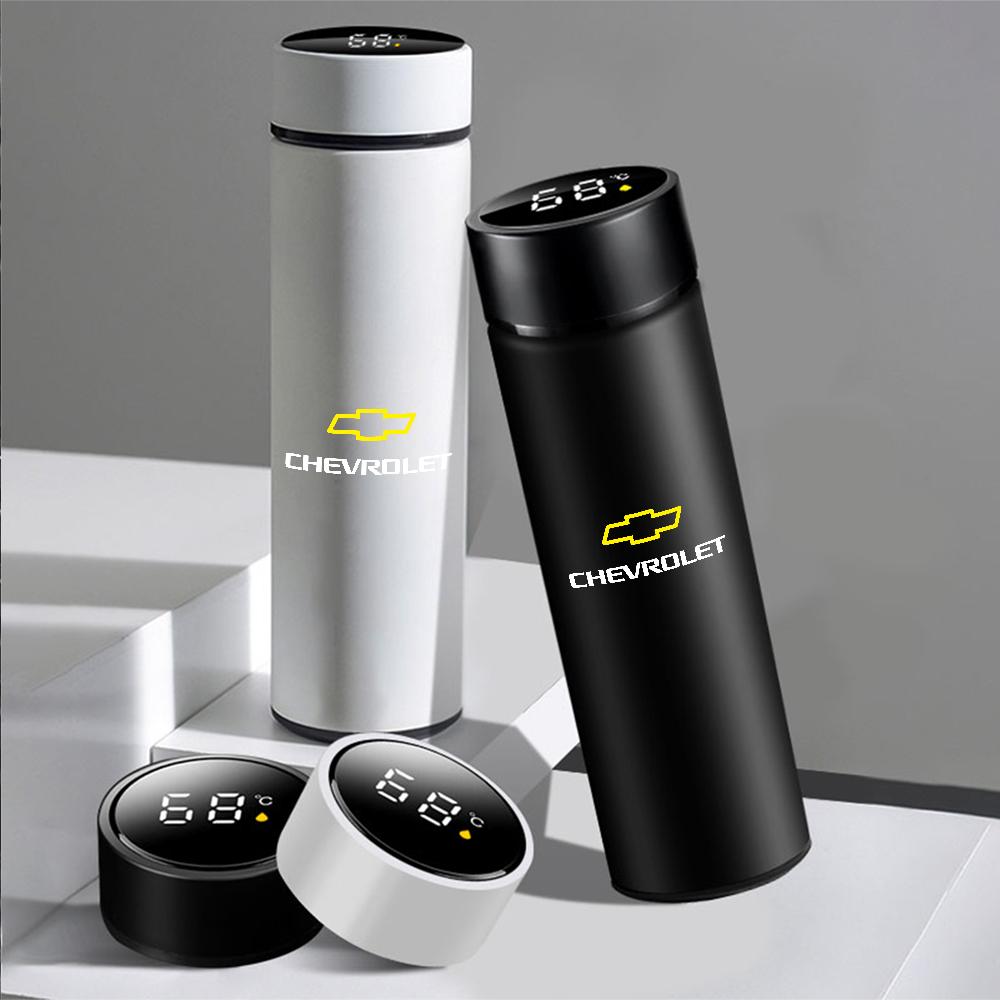 Thermos intelligent portable pour voiture avec affichage de la température en acier inoxydable pour Chevrolet CruzeCaptiva Sonic Spark Onix Aveo Orlando Z71