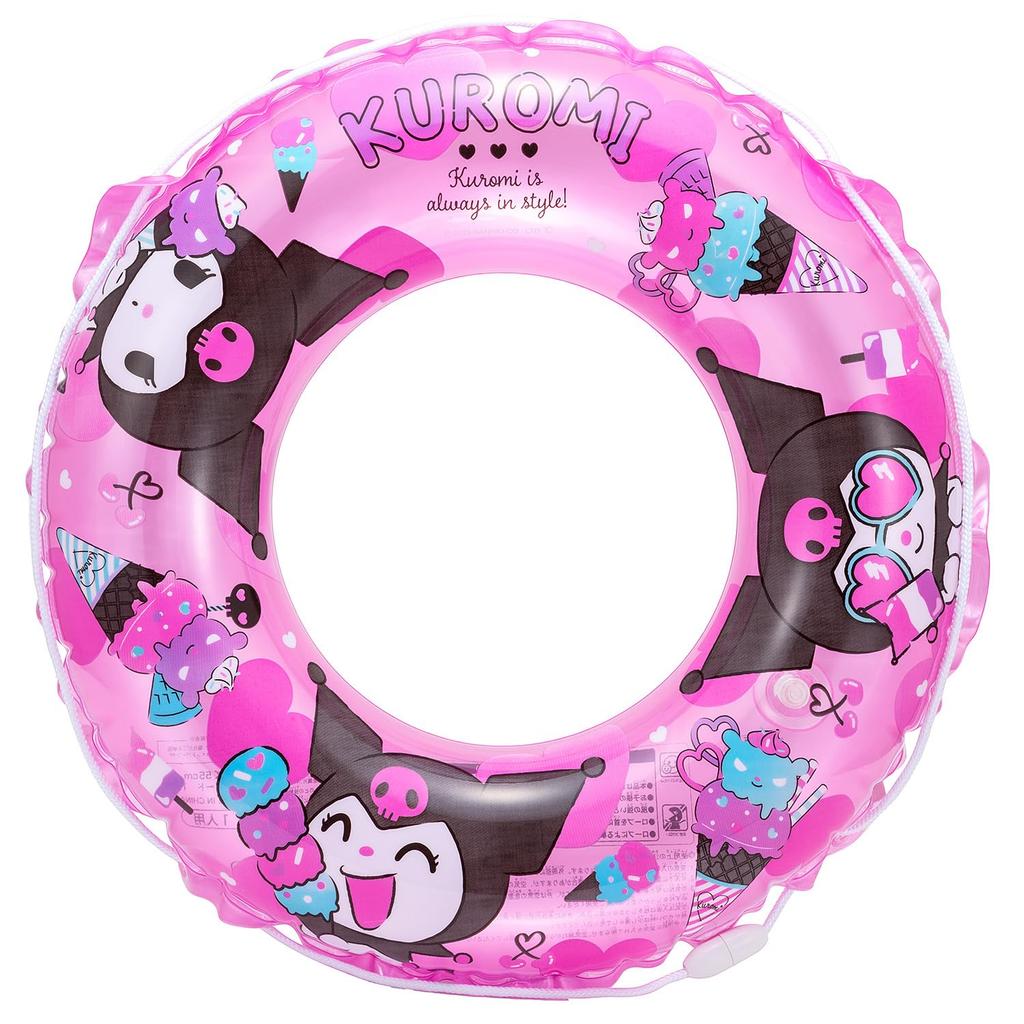 Maruka Kuromi Inflatable Ring 55cm (for water play, swimming pool, and beach) 199420