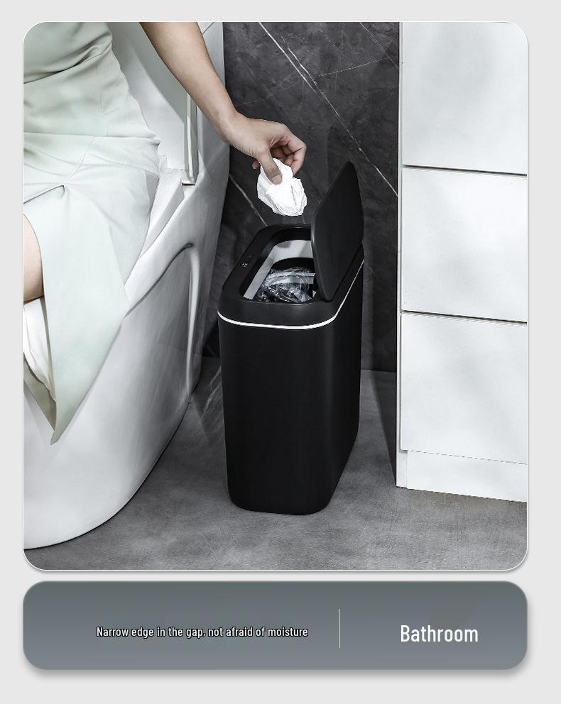 Pattumiera Intelligente Impermeabile IPX5 con Display LED, Coperchio Silenzioso e Attivazione a Pedale