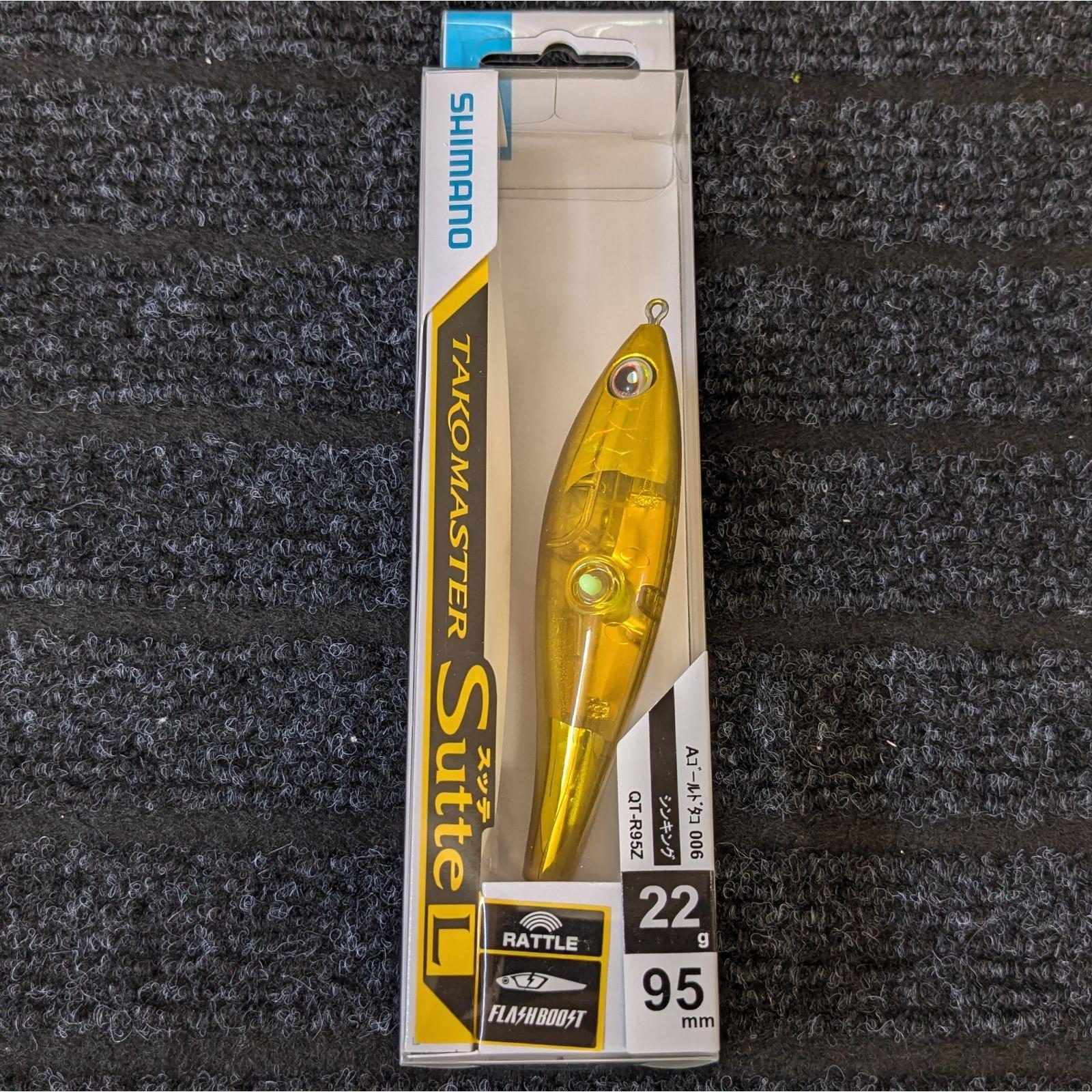 Б/у SHIMANO Tacomaster Sutte L Flash Boost QT-R95Z 006 A Золотой Осьминог 95мм/22г