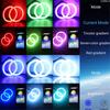 2PCS LED Angel Eyes Lights RGB APP Bluetooth Halo Rings For Car Motorcycle Truck