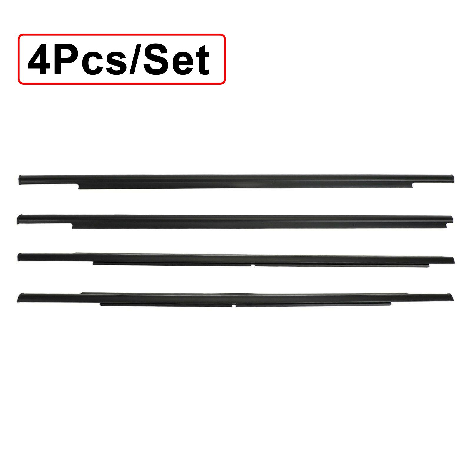 

4 шт. наружный уплотнитель для окон автомобиля, боковая дверная молдинговая отделка, водонепроницаемый уплотнитель для Mitsubishi Outlander 2007-2012, автомобильные аксессуары
