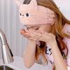 Süßes Katzenohr Plüsch Haarband Weiches Dehnbares Breites Stirnband Anti-Rutsch für Gesichtsreinigung Make-up Hautpflege Haarschutz für Damen Mädchen Schönheitszubehör
