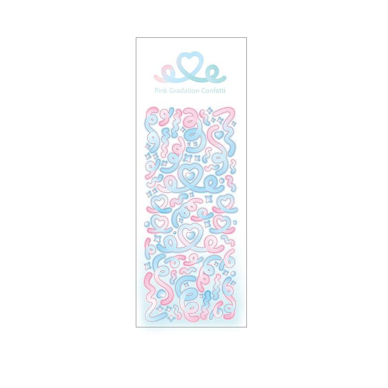 1PCS New Cute Deco Stickers Photocard Decor Kawaii Decorative Scrapbooking Decorative Stickers Kpop Korean Toploader Sticker