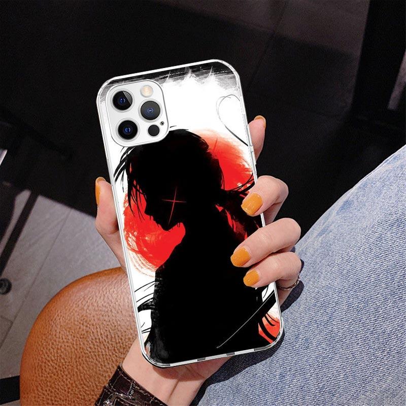 Rurouni Kenshin Anime Handyhülle Für iPhone 17 Air 16 Pro Max 16E 15 + 14 Plus 11 12 13 Mini 7 8 SE Geschenk Druckabdeckung Fundas 17 A