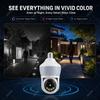YOOSEE Ai APP Haus E27 Lichtkamera HD 5MP PTZ Ai Fahrzeugerkennung Zwei-Wege-Interkom Nachtsicht WIFI Kamera Mobile Verfolgung