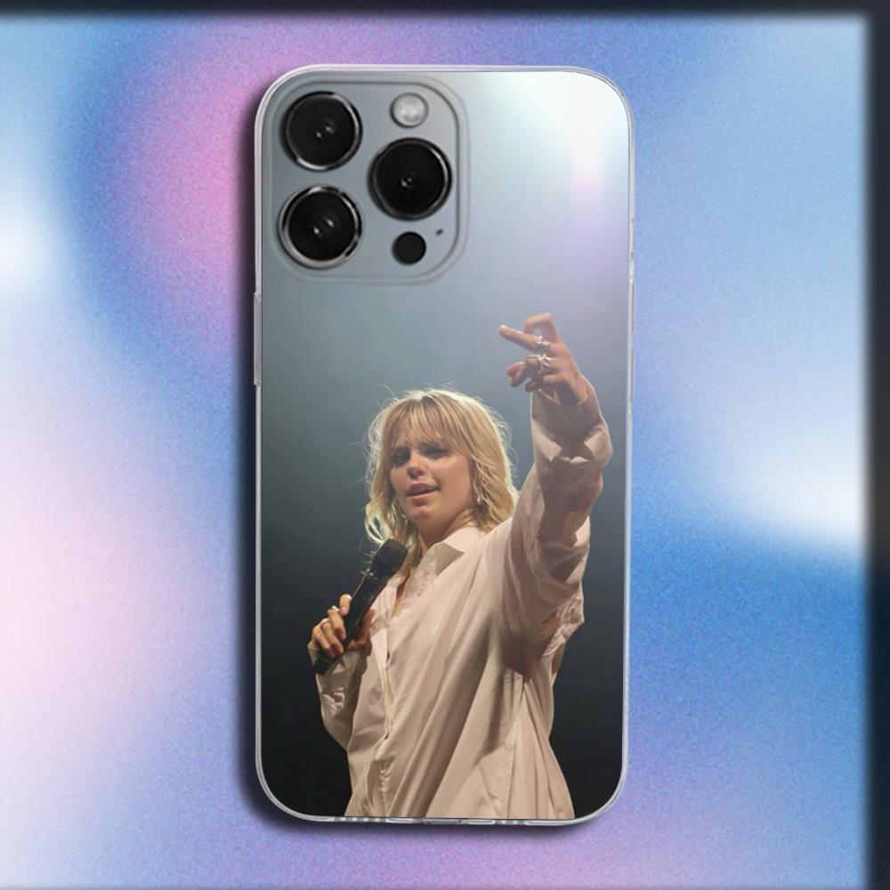 Singer R-Renee Rapp Phone Case For iPhone 16,15,14,13,12,11 Plus,Pro,Max,XR,XS,X,Plus,SE,Mini Transparent Soft Cover