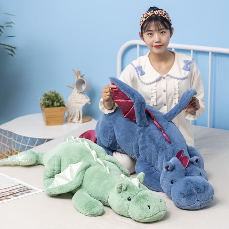 Cute Dinosaur Plush Toy Stuffed Dragon Doll Soft Baby Dragon Pillow Large For Kids