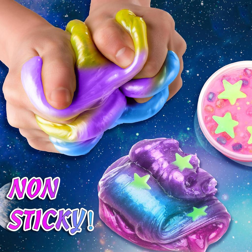 DIY Slime Kit für Mädchen, Magisches Slime-Herstellungsset, Lustiges Geschenk, Geburtstagsgeschenk für 10-jähriges Mädchen und Spielzeug für 8- bis 10-jährige Mädchen 350ml