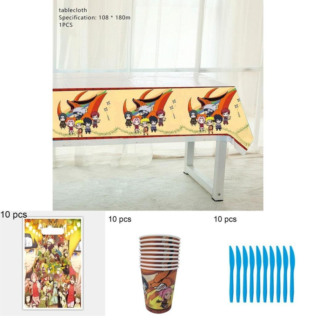 Complete Naruto Ninja Birthday Party Supplies Set With Festive Tableware And Banners