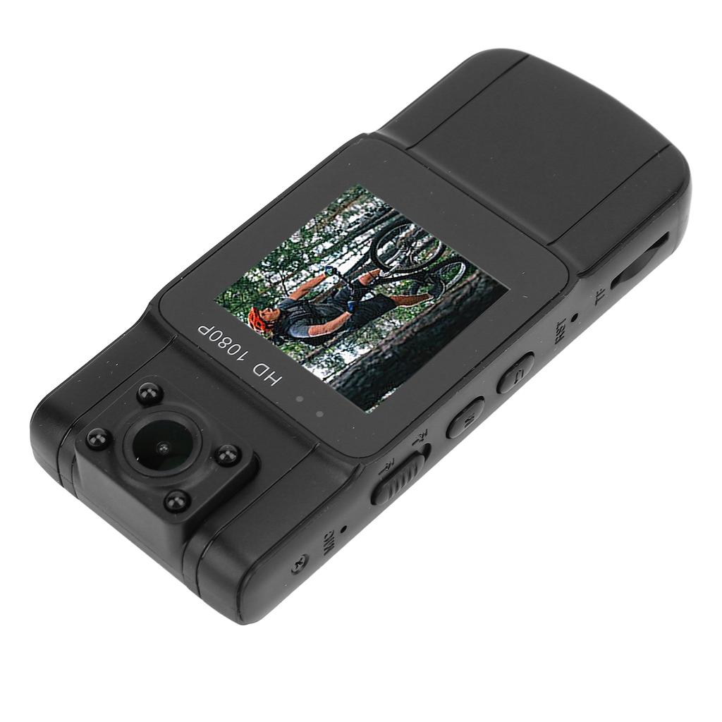 Portable Video Recorder 1080P Night Vision 1.5 Inch IPS Screen Motion Detection Wearable Law
