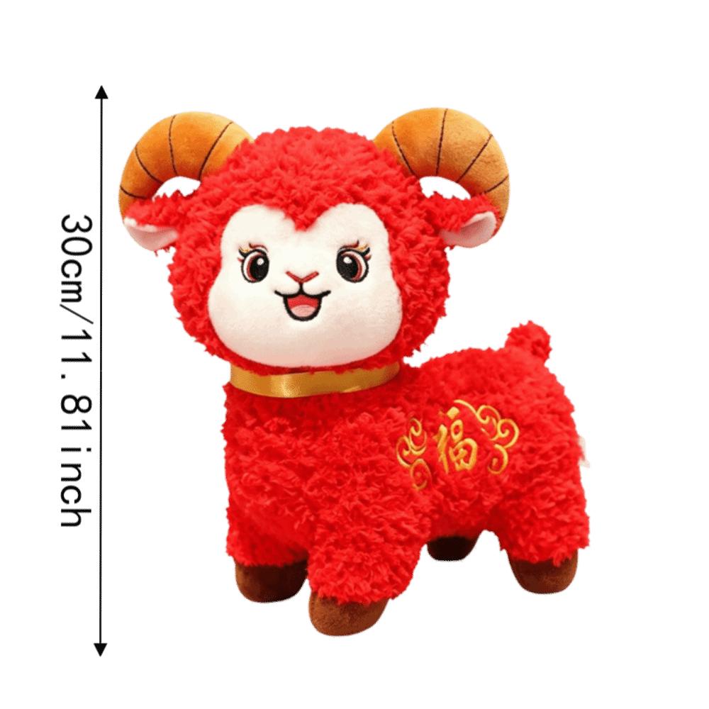 Fortune Sheep Year Stuffed Doll Stuffed Animal Lucky Sheep Plush Toy Party Supplies