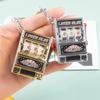 1Pcs Fruit Machine Slot Machine Keyring Simple Fashion Trend Keychain Toy Creative Car Pendant Key Ring Gift Accessories