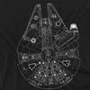 Star Wars Unisex Adult Millenium Lines Long-Sleeved T-Shirt