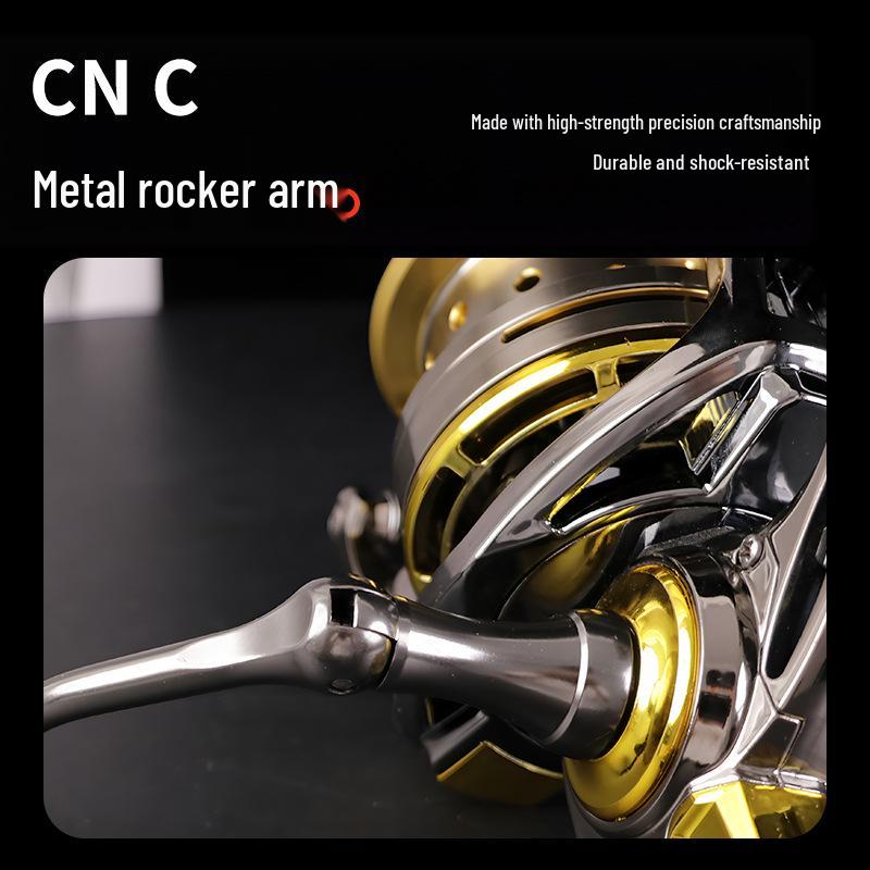 Heavy-Duty Full Metal Fishing Reel: 5KG Braking Force, Anti-Seawater, Long Cast