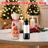 Christmas New Arrival Red Wine Bottle Cover Linen Red Wine Bottle Bag Christmas Dinner Dress Up
