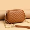 Leather Women'S Bag Shoulder Cowhide Small Square Bag Fashion Trend Chain Small Bag Messenger Bag