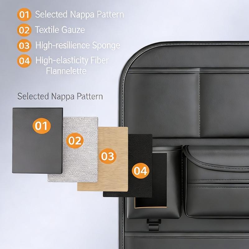 Backseat Storage Pocket Car Seat Back Organizer Multifunctional Storage Bag Wear Resistant Auto Back Pocket for Car SUV