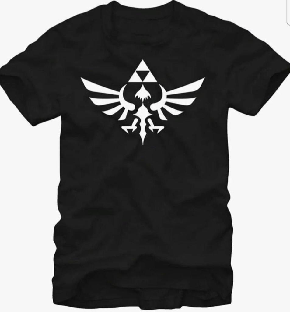 *New* Adult Small Nintendo Juniors Legend Of Zelda Tri Force-Black T-Shirt) Unisex T-Shirt