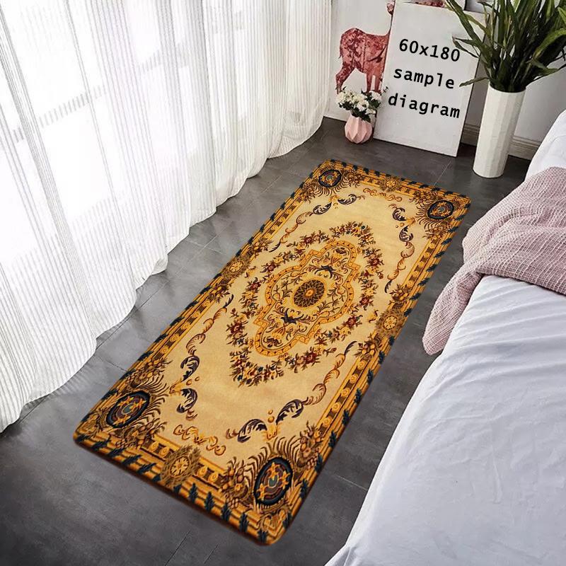 Hallway Door Mats Interior Foot Rug Persian Style Welcome Floor Mat for Entryway Rectangle Carpet Kitchen Rugs Fluffy Home Decor