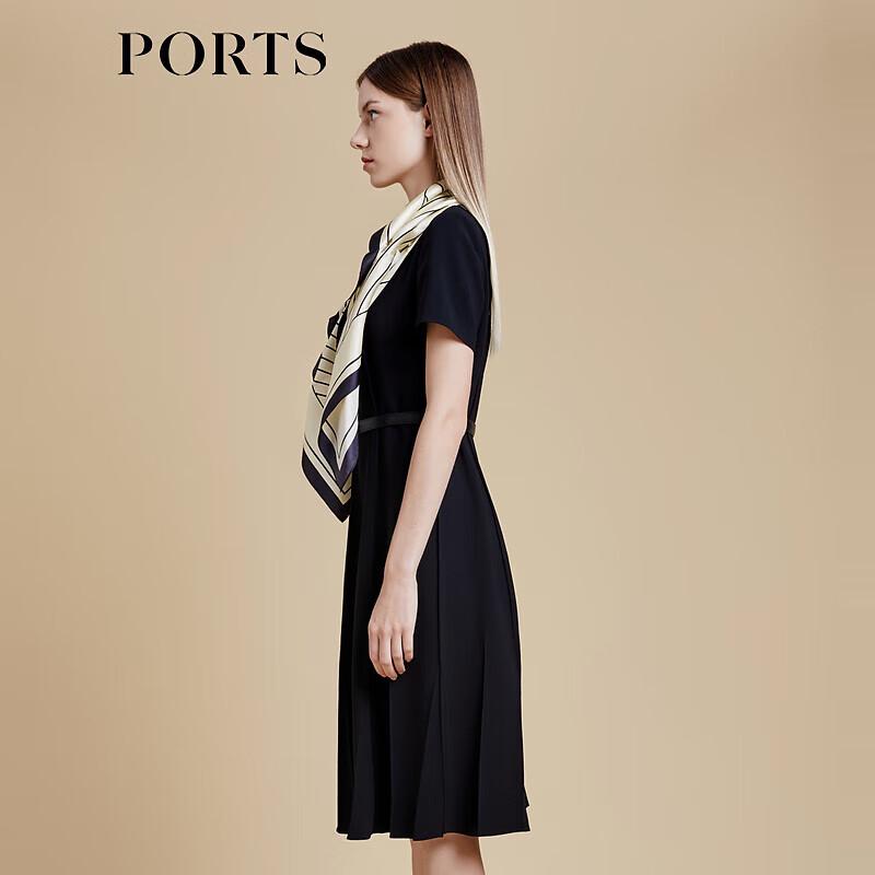 

PORTS Women s Solid Color Cinched Waist Short Sleeve Dress YLD8D199NWQ062 L