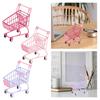 Mini Shopping Cart Basket Cute Dollhouse Furniture Girl Gift Role Play Toy Multipurpose Desktop