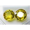 Yellow Sapphire Excellent Round Cut 20.54 Ct Natural Certified Gemstone Of Pair