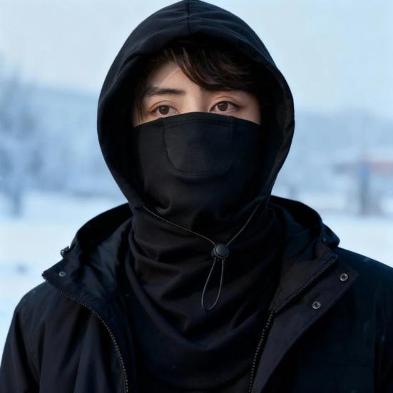 Winter Cycling Face Guard Neck Gaiter Breathable Thick Warm Windproof Outdoor Skiing Motorcycle Bandana Balaclava Hat