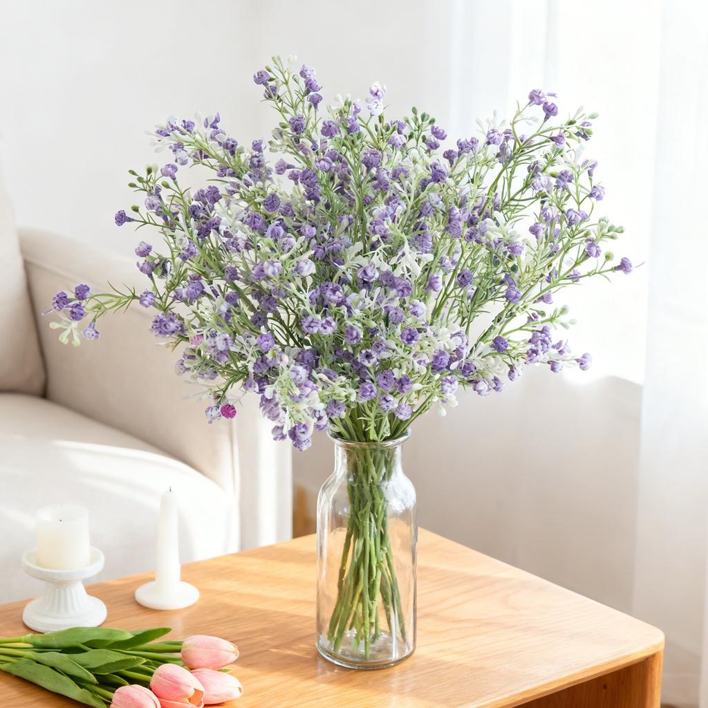 Artificial Flowers Simulated Plants Gypsophila Festival Wedding Bridal Bouquet Spring Home Room Decor Vase Table Diy Gifts Cheap