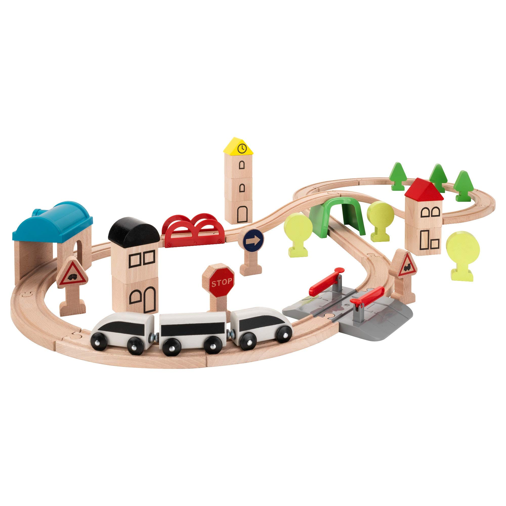 

IKEA Train with set of 45 LILLABO rails, (003.300.67)