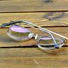 Transparent Cat-Eye Titanium Optical Glasses Frame – Lightweight Metal Eyewear with Elegant Gold Accents for Women