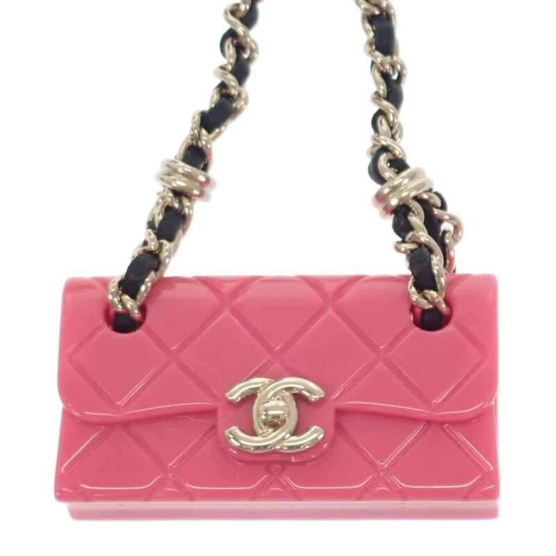 CHANEL  ABA121 Bag charm pink Women