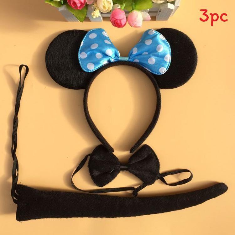 Halloween Animal Tiger Headpiece With Red Horns Demon Headband Cosplay For