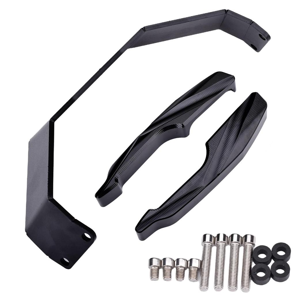 LEDISHUN Motorcycle Assist Grips, Side Grips (Black) for Kawasaki Ninja 400 Z400 (2018-2023) and Ninja 250 Z250 (2019-2023)