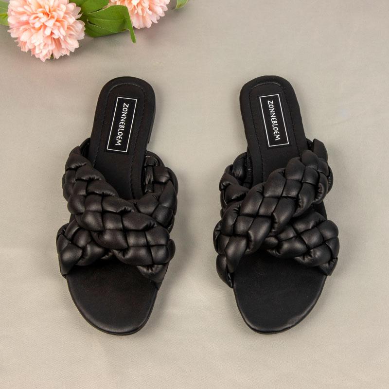 Summer Women Sandals Flat Heels Fashion Cross Woman Beach Shoes Outside Wear Brand Woven Large Size 41 Ladies Sandalias