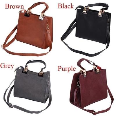 Bolsas femininas de couro vintage, bolsa de ombro com bola de pelo, bolsa mensageiro para motocicleta