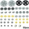 MOC Technical Parts Gear Liftarm Cross Axles Pin Beam Panel Car Building Blocks Kid Toys Bulk Compatible with Gear Bricks Leduo
