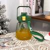 Water bottle summer simple large capacity water cup portable straw space cup portable men and women cute big belly water cup