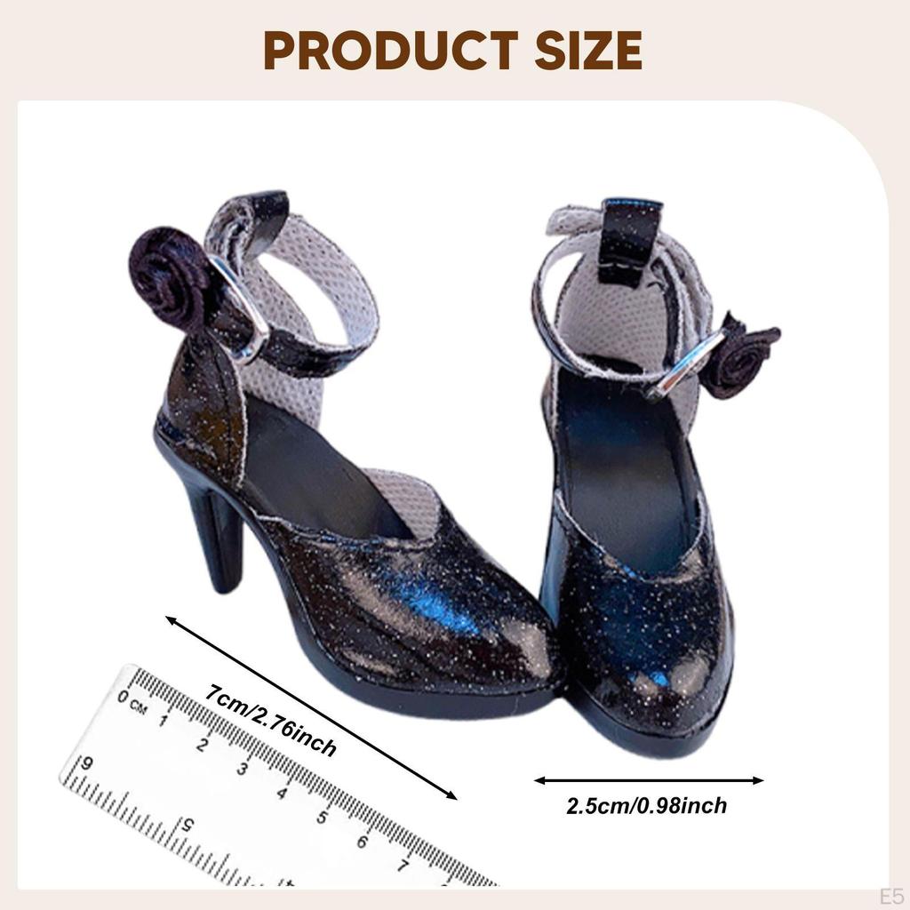 1/6 Doll High Heel Shoes Footwear 24'' Action Figures Realistic Elegant Hobbyists Gift Fashion Dress