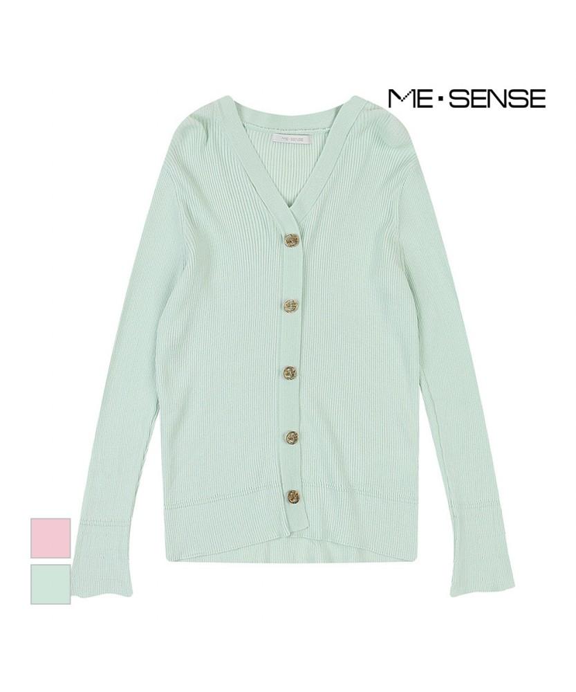 MESENSE Slim Ribbed Knit Cardigan_Mb33Knm601Z